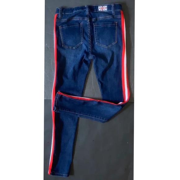 ⭐️Host Pick! Machine mid rise Red/white striped skinny jeans - Picture 9 of 15